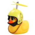 thumbnail image 1 of Adorable Patito amarillo Decoración de motocicletas Modelo de pato Patito de juguete Hélice Decoración de bicicletas Accesorios decorativos para automóviles Molino de viento Pato de vinilo de caucho, 1 of 4