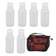 thumbnail image 1 of Juego de 6 minitarros transparentes con bolsa de viaje para cocina, juego de especias portátil para acampar y aventuras al aire libre, 1 of 8