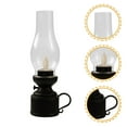 thumbnail image 5 of Vintage LED Kerosene Lamp Nightstand Lantern Battery Operated Retro Candle Black, 5 of 5
