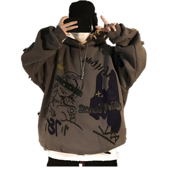 Sudadera con Capucha Estilo Hip Hop Harajuku Casual