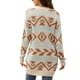 thumbnail image 4 of Puntoco Mujer Color Sólido Cardigan Lana Suéter Bolsillo Recreativo Manga Larga Tops Liquidación Puntoco Puntoco-235, 4 of 7