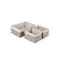 thumbnail image 1 of Jessar - Fabric Storage Basket, Set of 3, Light Gray, 1 of 1