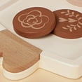 thumbnail image 3 of Pretend Game Toy, Rich Accessories Tea Party Set Delicate Wood Fine Workmanship Spoon  For Little Girls, 3 of 8