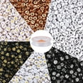 thumbnail image 1 of JANYUN 1900Pcs 7 Colors Round Letter Beads 4×7mm Acrylic Alphabet Beads for Creative Bracelet Necklace and Jewelry Making Includes 1 Roll of Elastic String, 1 of 7