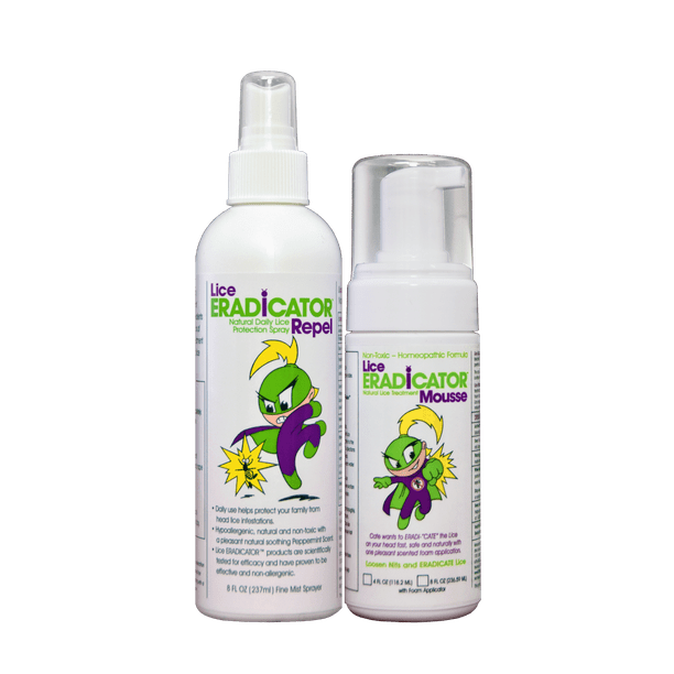 Lice ERADICATOR Foam MOUSSE Treatment and Repellent Protection Spray