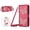 Rose, variant on ELEHOLD Leather Bling Glitter Butterfly Shockproof Flip Kickstand Zipper Wallet Case With Crossbody Strap for Google Pixel 10A , Rose