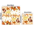 thumbnail image 3 of SDJMa 20 Pcs Happy Thanksgiving Paper Napkins, 6.5"x6.5" Gold Glitter Maple Leaves Pumpkin Turkey Disposable Napkins for Autumn Harvest Party Supplies Decorations, 3 of 8