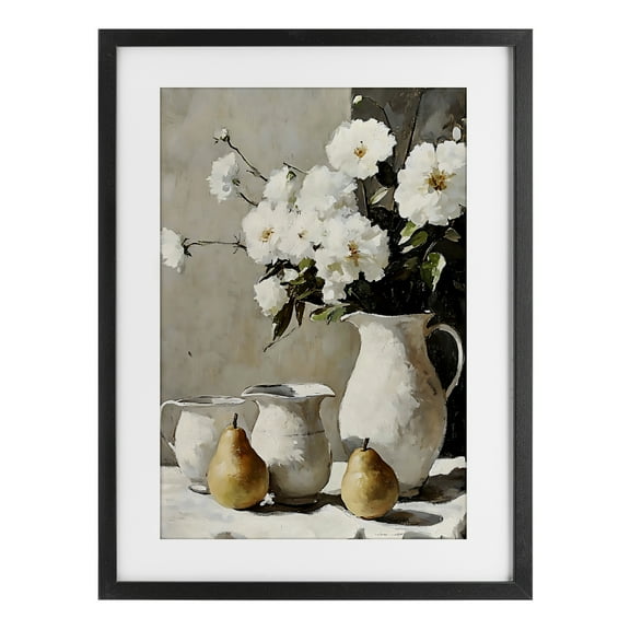 Stupell Industries Peaceful Table Setting Black Framed Print Under Glass, design by Creative Studio, 20 x 14