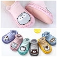 thumbnail image 1 of 2019 Fashion Baby Socks With Rubber Soles Infant Sock Newborn Autumn Winter Children Floor Socks Shoes Anti Slip Soft Sole SockBlue3M He Qiyong unisex, 1 of 1