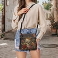 thumbnail image 5 of Kuiaobaty Skull Rose Print Crossbody Bag for Women, Lightweight PU Leather Shoulder Purse with Adjustable Strap, Zipper Pockets Messenger Handbag Crossbody for Travel, 5 of 7