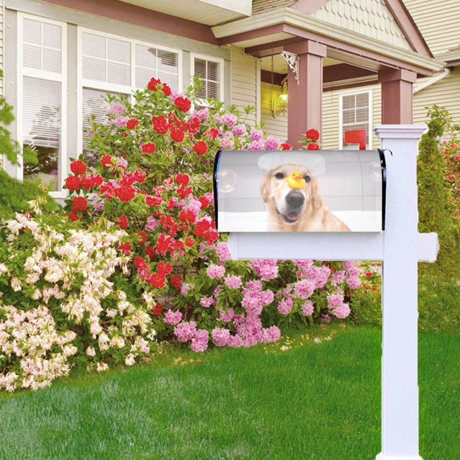 Kdxio Magnetic Mailbox Cover 21x18 in Mailbox Cover Outdoor Decoration Holiday Mailbox Covers for Home Garden Yard-21x18 in