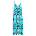 thumbnail image 5 of Brilliant Blue Abstract Sleeveless Dress dresses for women clothes sexy short dresses daring, 5 of 6