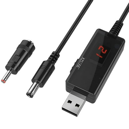 

USB to 9V 5V to 12V USB Cable DC 5V Boost to 9V 12V Voltage Converter 1A Step-Up Volt Transformer Power Line