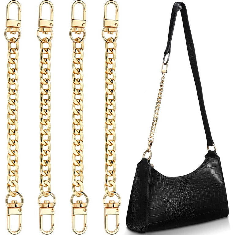 Leather Strap Handbag Gold  Chain Straps Leather Handbags