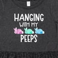 thumbnail image 4 of Inktastic Easter Hanging with My Peeps Pastel Bunnies Girls Toddler Dress, 4 of 5