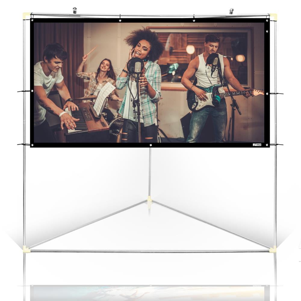 PYLE PRJTPOTS81 Outdoor Projector Screen Portable Viewing Projector