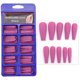 thumbnail image 2 of Uñas postizas, uñas postizas, regalos para mujeres, 100 piezas de uñas postizas mate, parches largos para decoración de uñas, caja de uñas completamente esmeriladas, uñas postizas, 2 of 2