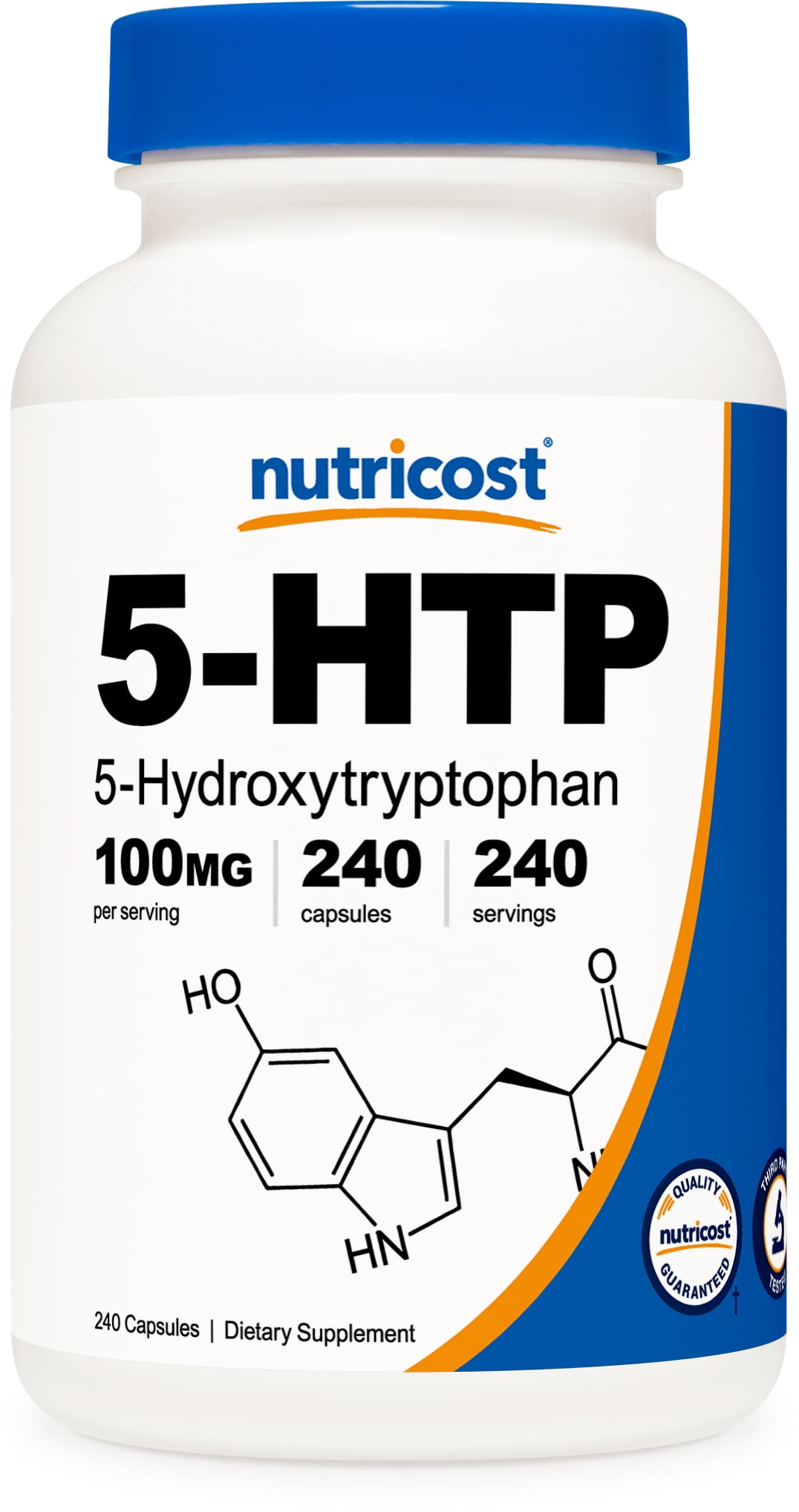 Nutricost 5-HTP Capsules 100mg, 240 Capsules (5-Hydroxytryptophan) - Gluten Free & Non-GMO Supplement