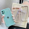 thumbnail image 3 of iPhone SE Glitter Case, Clear Candy Color Shiny Glitter Sparkly Shockproof Soft Silicone Women Girls Cases Compatible with iPhone SE 2nd iPhone 7/iPhone 8-Green, 3 of 8