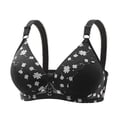 thumbnail image 2 of Hrsba Womens Summer Bra,Plus Size Bra for Womens,Women's Non-steel Lace Stitching Comfortable And Breathable Gathered Adjustable Bra Underwear, 2 of 3