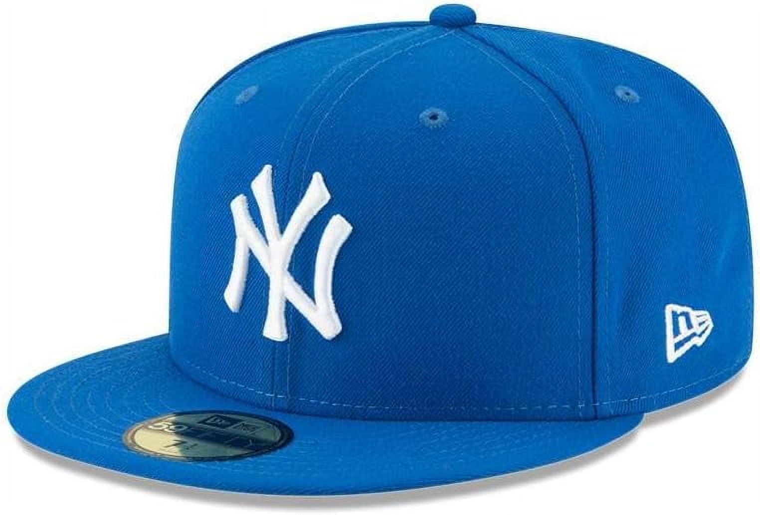 New Era 59Fifty Hat York Yankees MLB Basic Blue Fitted Cap