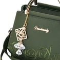 thumbnail image 4 of Faraee Fashion Purses and Handbags for Women Crossbody Shoulder Top Handle Satchel Jeweled Pendant Business Small Work Tote Bags Green, 4 of 4