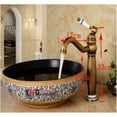 Fashion Solid Brass Construction Bathroom hot and Cold Bronze Finish
