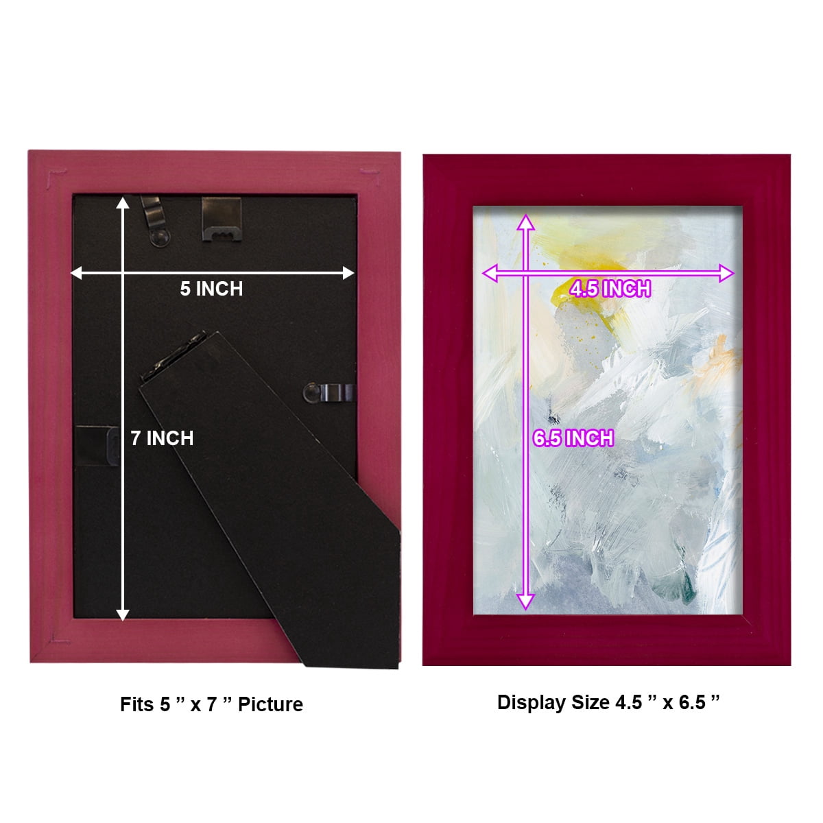 Canary and Sky II - Framed Print w/glass - Cherry Red