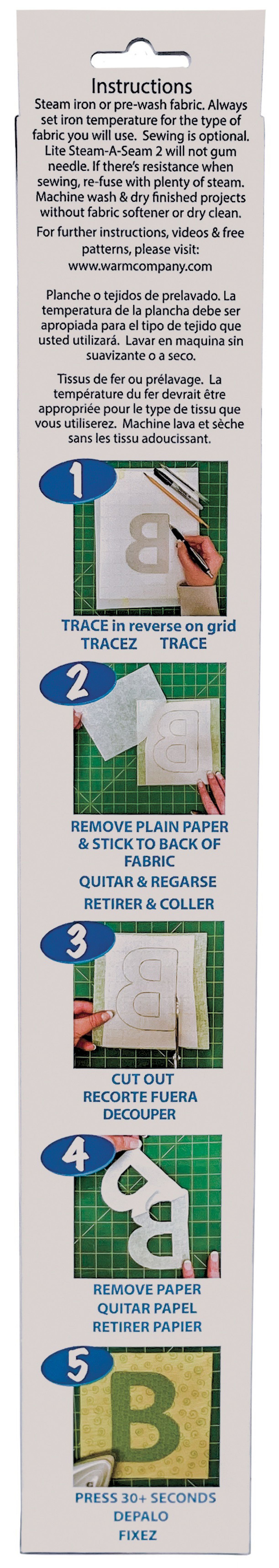 Warm Company Lite Steam-A-Seam 2 Fusible Web-18"X3yd