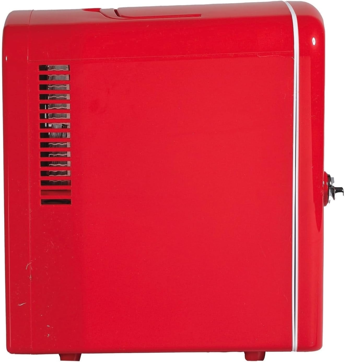 Pre-Owned Frigidaire 6 Can or 4L Mini Retro Personal Fridge Cooler Red EFMIS229-RED