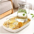 thumbnail image 3 of Cup & Dish Drying Rack Kitchen, Drain Board for Kitchen Sink, Dish Drain Tray with Drainboard for Counter, Coffee Table, Outdoor, Oak Almond， L, 3 of 8