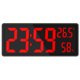 thumbnail image 1 of Puntoco Reloj despertador inteligente, LED, nuevo reloj de reproducción digital creativo en pantalla grande, pantalla multifunción de temperatura y humedad, 1 of 1