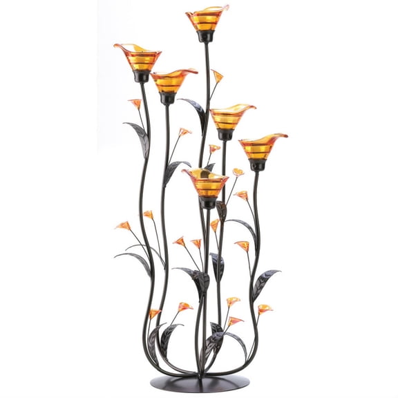 Gallery Of Light Amber Calla Lily Candleholder
