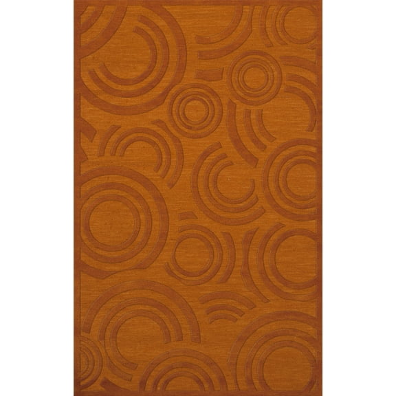 Dalyn Dover Area Rug DV3 Dv3 Orange Circles Loops 5' x 8' Rectangle