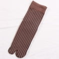 thumbnail image 6 of Elastic Cotton Tabi Socks 2 Toe Socks -Flops Socks Unisex Coffee, 6 of 7