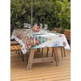 thumbnail image 2 of Outdoor Tablecloth with Umbrella Hole and Zipper, Gingerbread Christmas Rectangle Table Cloth 52x70 Inch Waterproof Tablecloth, Xmas Tree Snowflake Winter Picnic Table Cover for Patio Camping, 2 of 7