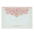 thumbnail image 1 of Floral Cutting Board, Simple Lotus Flower and Dots with Meditation Typography, Decorative Tempered Glass Cutting and Serving Board, in 3 Sizes, by Ambesonne, 1 of 2
