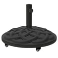 thumbnail image 1 of Outsunny Base Ronde pour Parasol de Patio avec Roues, Support de Parasol en Résine de 44 Lb, 1 of 10