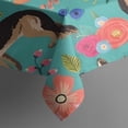 thumbnail image 3 of German Shepherd Dog and Flower Rectangle Tablecloth 60"x102",Waterproof Polyester Rectangle Table Cloth, Wipeable Spillproof Polyester Tablecloth for Dining, Camping, Indoor and Outdoor, 3 of 6
