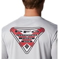 thumbnail image 5 of Columbia Men's Terminal Tackle PFG State Triangle LS, Cool Grey/Al Flag, 3X Big, 5 of 5
