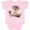 AD-Pink, variant on Baseball Teddy Bear Boys Baby Bodysuit