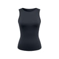 thumbnail image 4 of Womens Lined Sleeveless Tank Tops Women's Bow Tie Open Back Tank Top Sleeveless Boat Neck Cut Out Crop Tops(Black,XXXL), 4 of 4