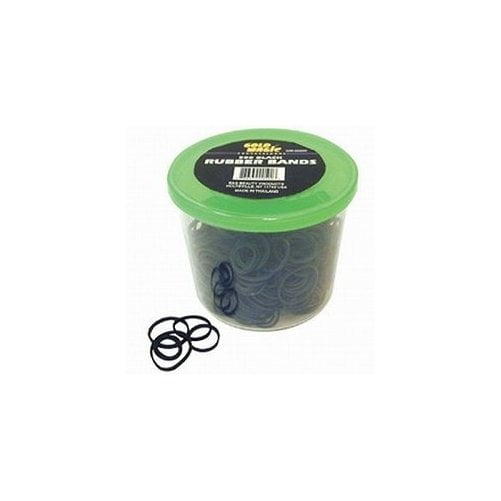 Gold Magic 500 Black Rubber Bands In A Container (GM00500)