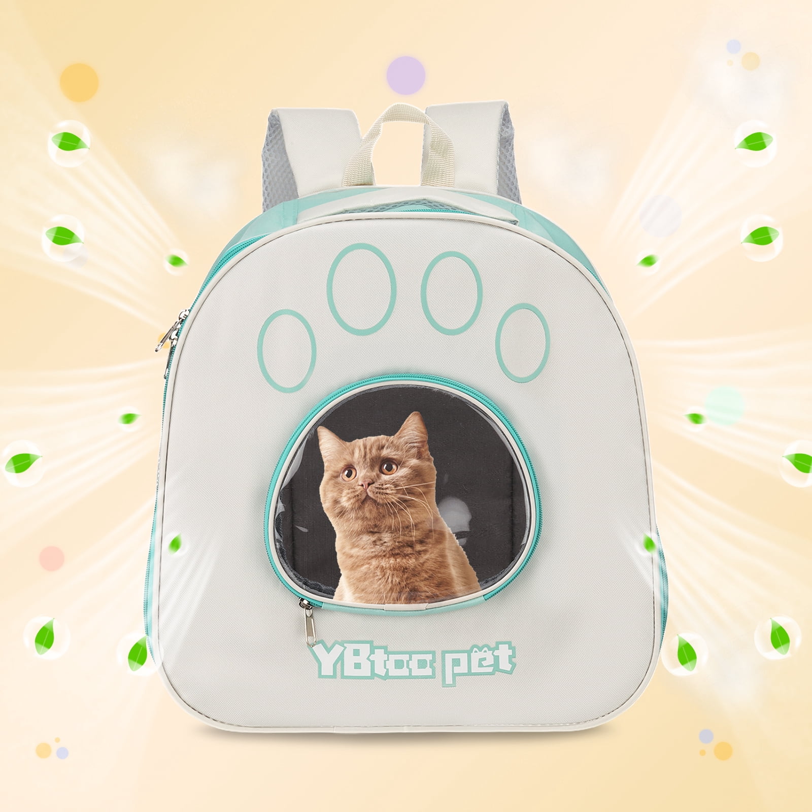Uxcell Pet Portable Travel Backpack Carrier for Small Large Cat Uxcell Pet Dog, Light Blue