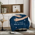 thumbnail image 6 of KAAYEE Hug Blanket Gifts for Loved One - Cosy Sherpa Fleece Blanket, Machine Washable Plush Blankets Gifts, Get Well Soon Gifts for Women，50*60inch, 6 of 7