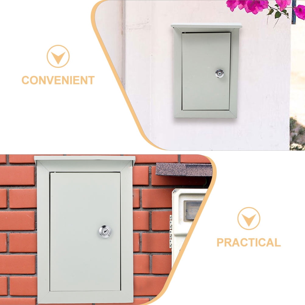 Soimiss Weather Resistant Electrical Box Outdoor Power Distribution Box Grey 1Pcs