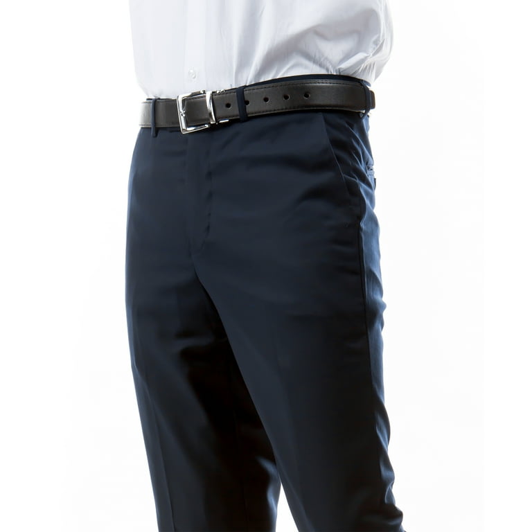 navy blue dress pants walmart Men's 3-Pack of Navy Dress Pants by Azzuro, Size: 52W, Blue