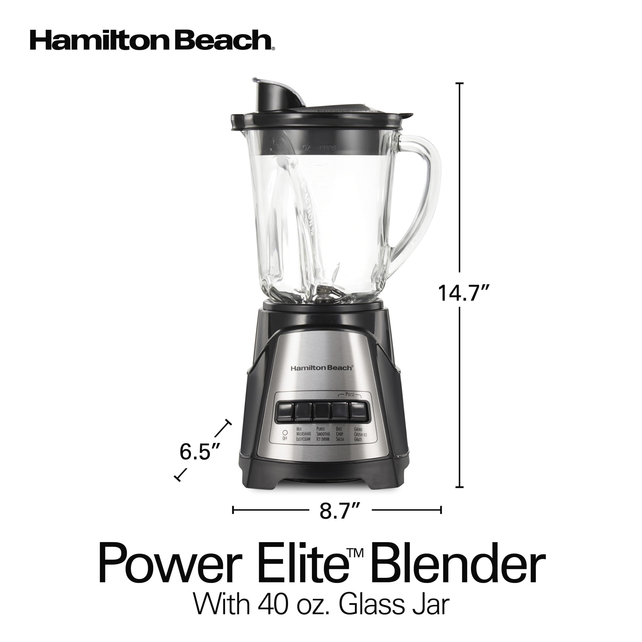 Hamilton Beach Power Elite Blender 700 Watts, Kuwait Ubuy