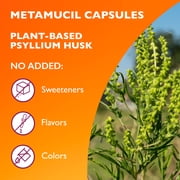 Metamucil Psyllium Husk Capsules, 160 Capsules, 3-in-1 Daily Fiber, GLP-1 Friendly Fiber>