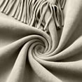 thumbnail image 4 of IFNWSV Womens Bomber Jacket Pointed Collar Button Open Long Sleeve Solid Fringe Trim Frayed Hem Jacket, 4 of 5